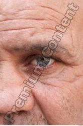 Eye Head Man White Casual Overweight Wrinkles Bald Street photo references